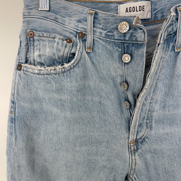 Agolde Riley High Rise Straight Crop - Picture 5 of 6